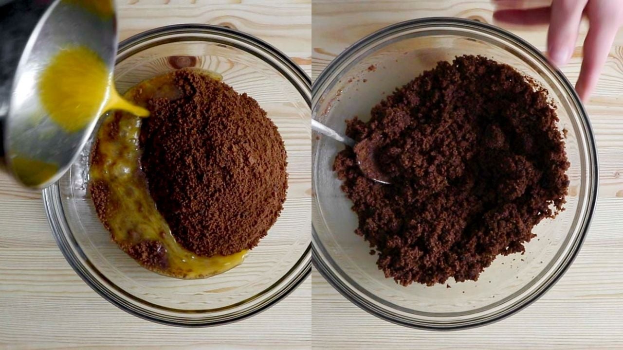 Cheesecake al cioccolato e nocciole - Step 3