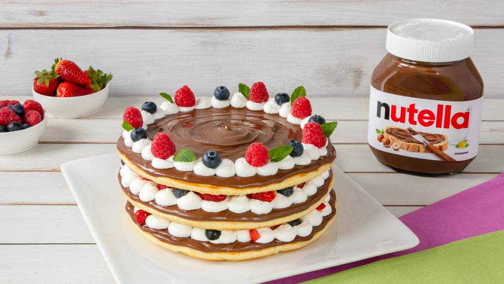 Torta pancake con Nutella®