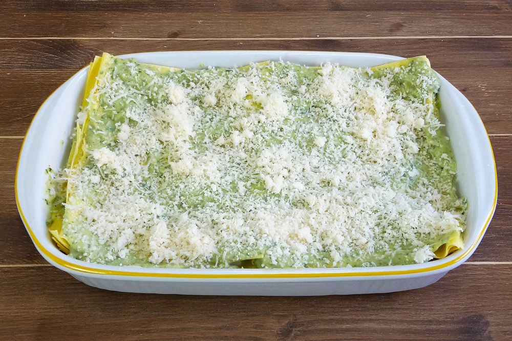 Lasagne con crema di zucchine e basilico - Step 5