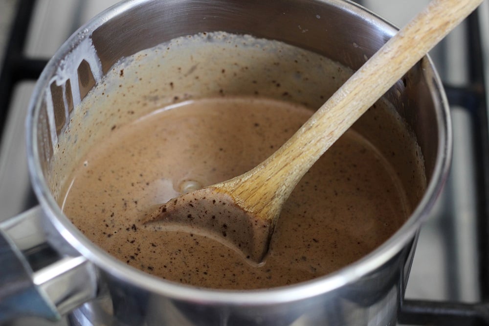 Torta panna cotta al caffè e cioccolato - Step 2