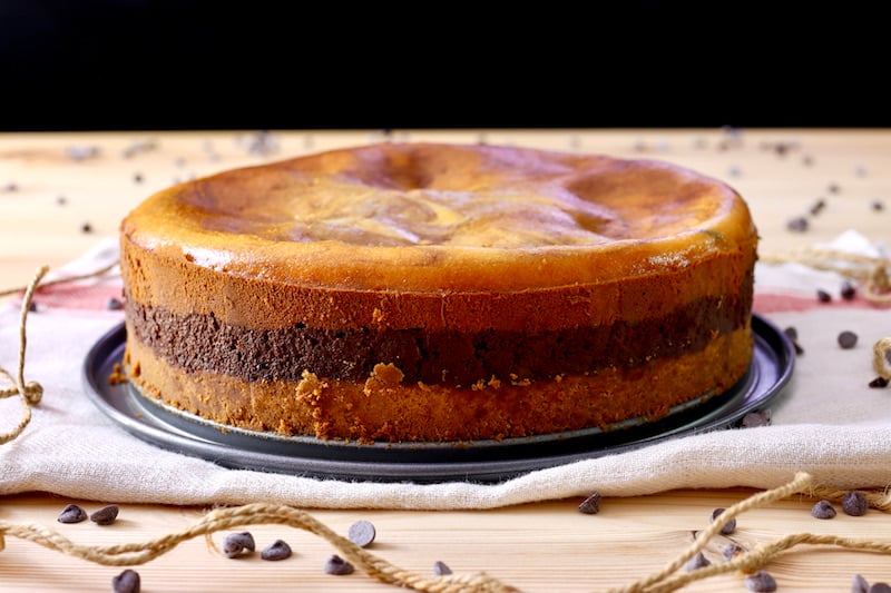 Torta cheesecake variegata - Step 12