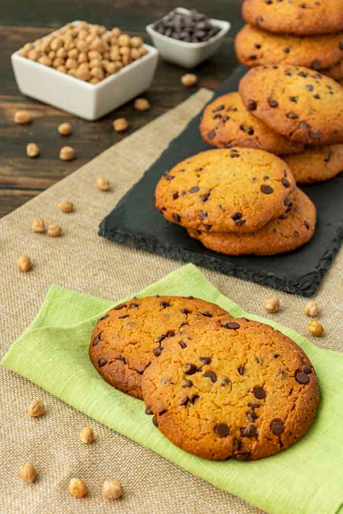 Cookies con gocce di cioccolato e farina di ceci - Step 11