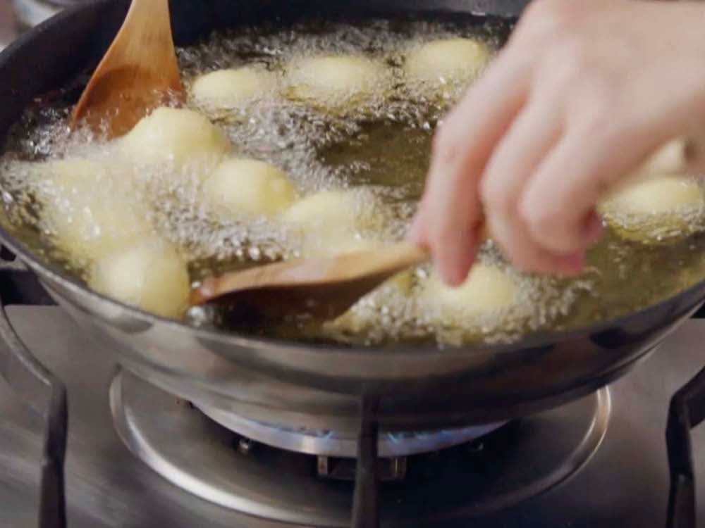 Fusi di pollo al forno con palline di patate - Step 9