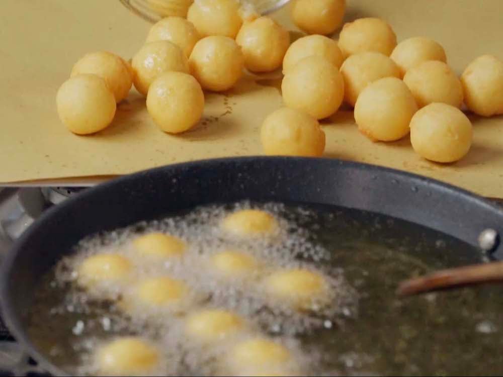 Fusi di pollo al forno con palline di patate - Step 10
