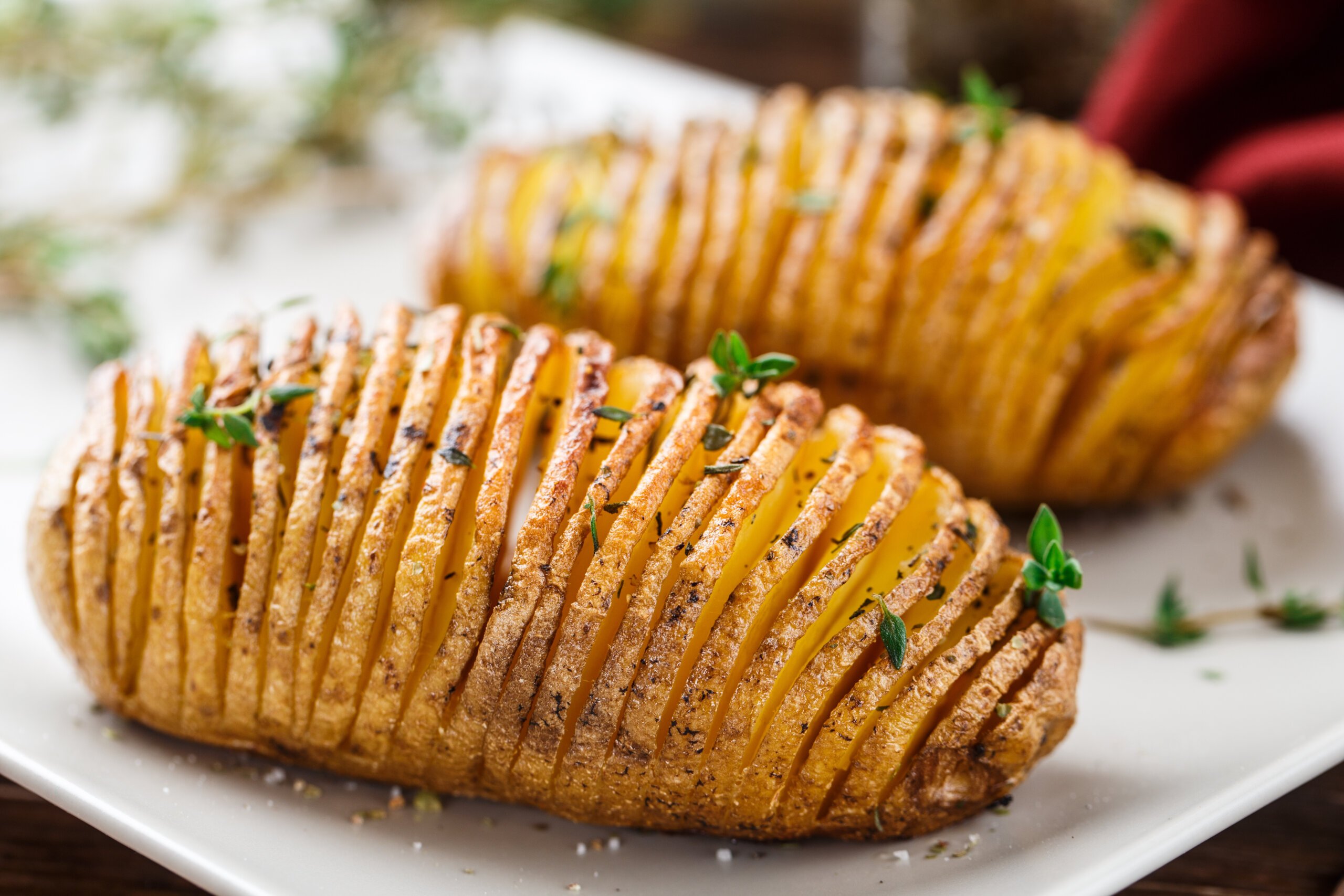 Patate Hasselback cotte in Pentola Fornetto —
