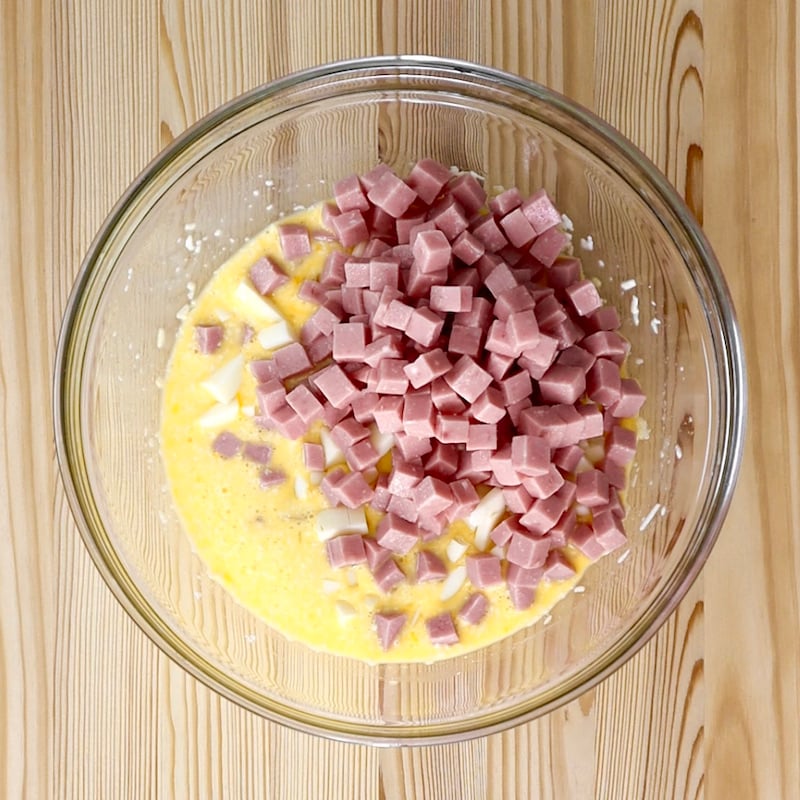 Torta salata prosciutto e scamorza - Step 2