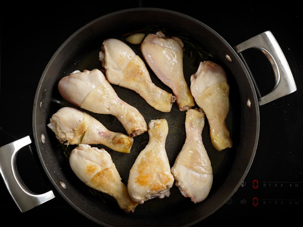 Cosce di pollo in padella - Step 2