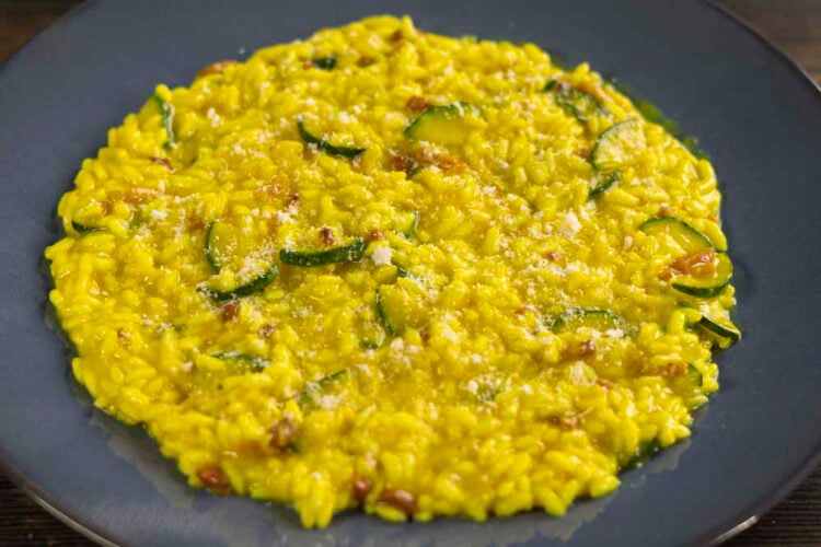 risotto zucchine e speck