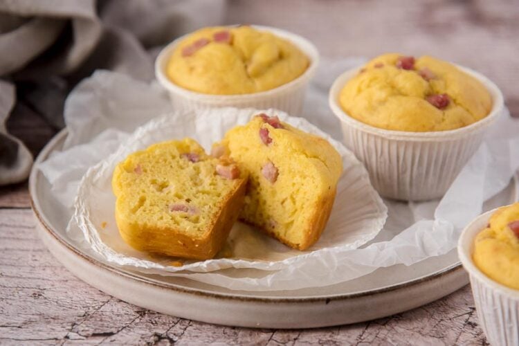 Muffin pancetta e zafferano