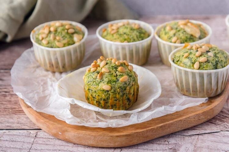 Muffin agli spinaci