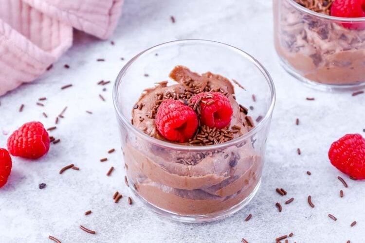 Mousse al cioccolato vegana