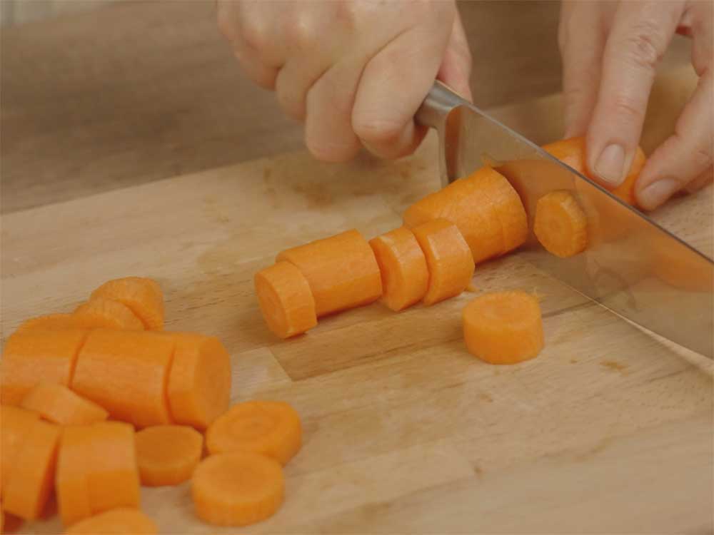 Vellutata porri e carote - Step 1