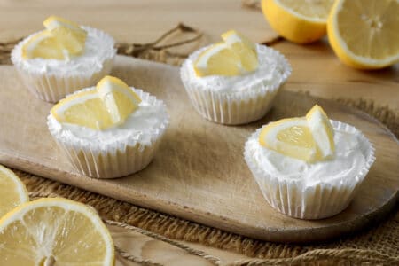 Mini cheesecake al limone