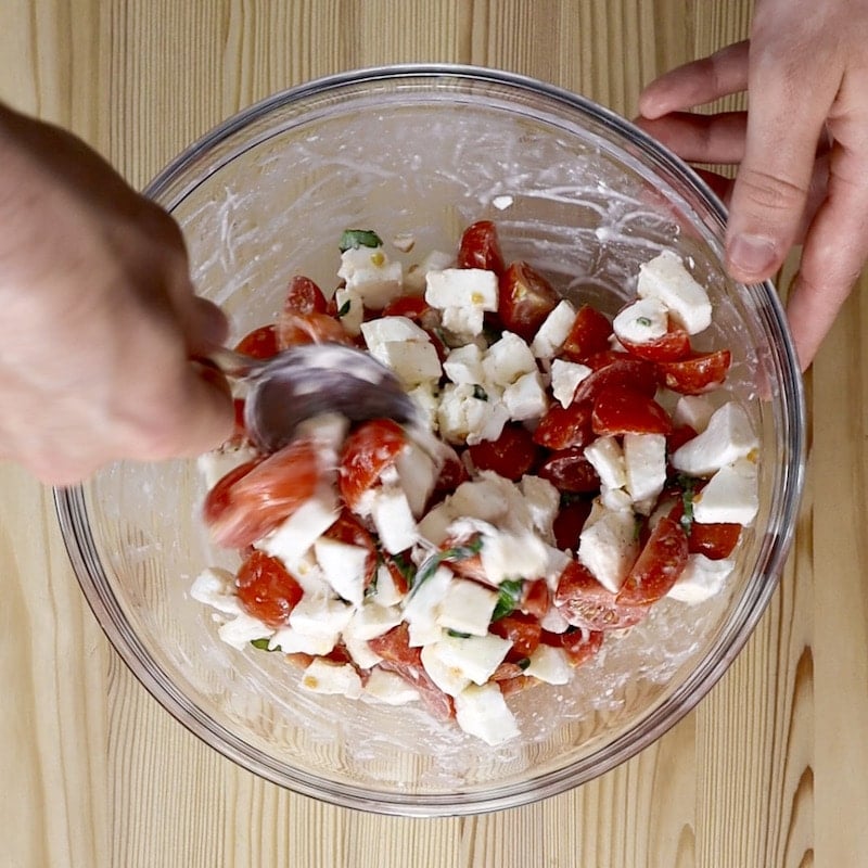 Torta salata pomodori e mozzarella - Step 4