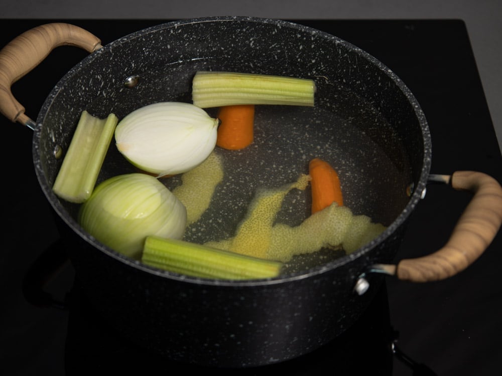 Risotto zucchine e gamberetti - Step 1