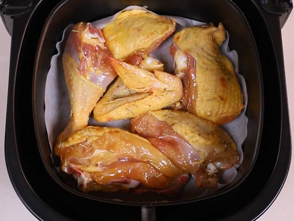 Pollo arrosto con peperoni in friggitrice ad aria - Step 3