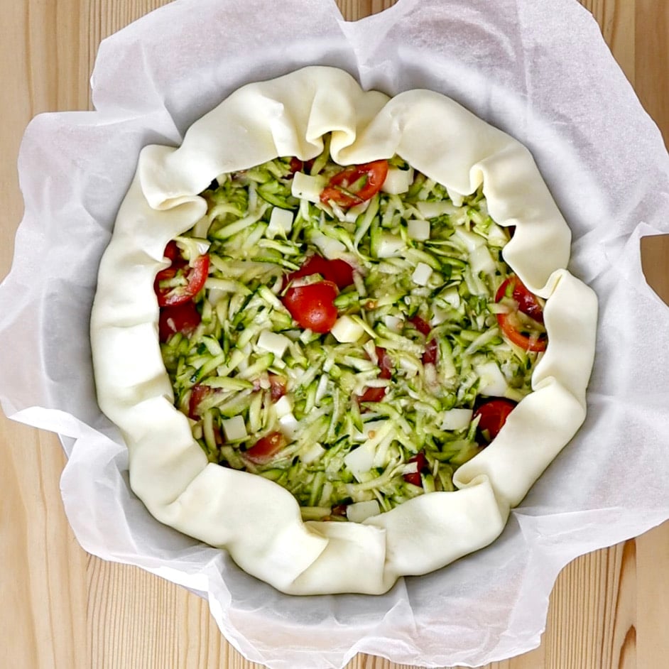 Torta salata pomodorini e zucchine - Step 7