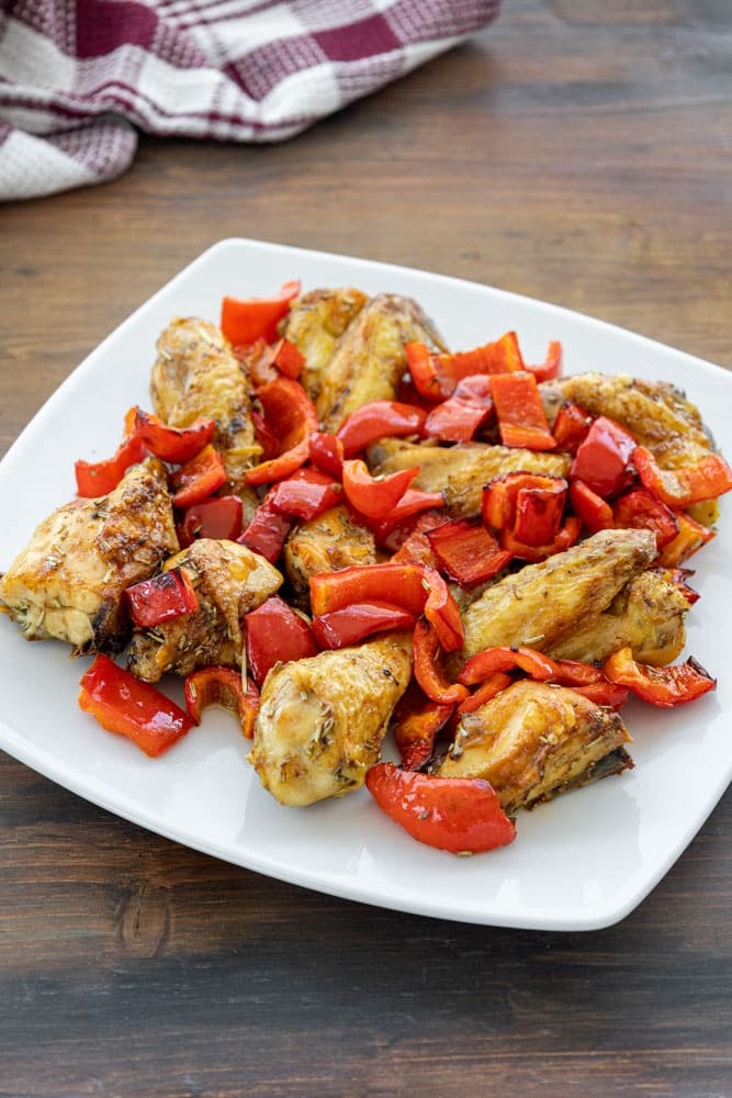 Pollo arrosto con peperoni in friggitrice ad aria - Step 8