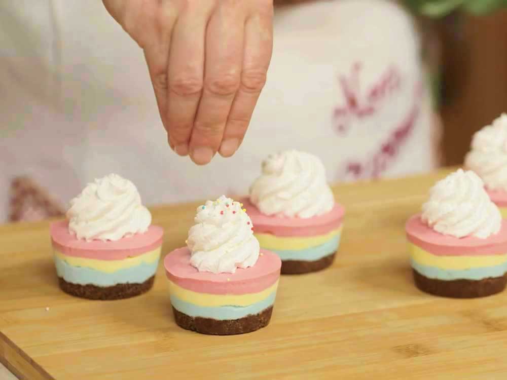 Mini cheesecake arcobaleno - Step 15