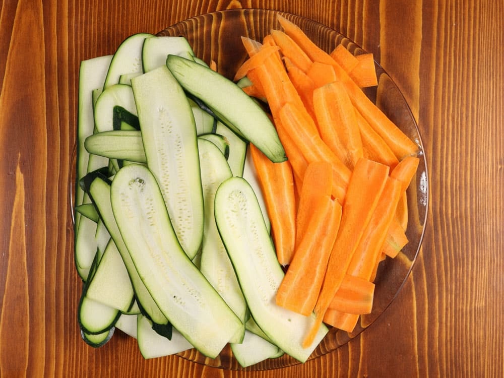 Zucchine e carote marinate - Step 1