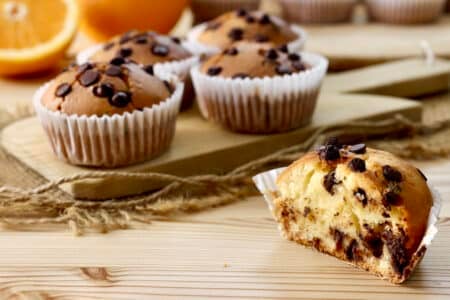 Muffin arancia e cioccolato