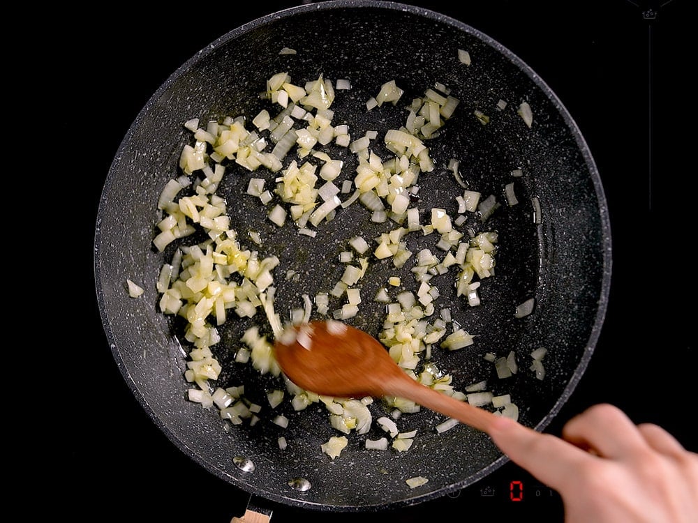 Crostata di polenta radicchio, speck e gorgonzola - Step 6