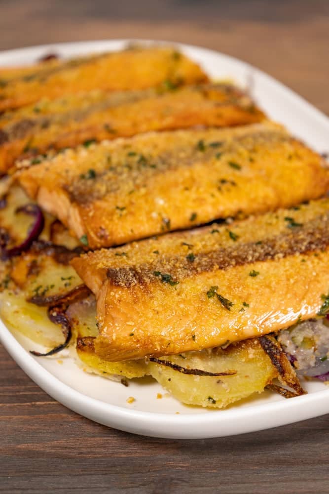 Salmone e patate in friggitrice ad aria - Step 7
