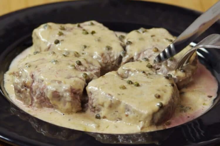 Filetto al pepe verde