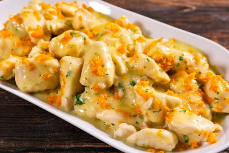 Bocconcini di pollo all'arancia