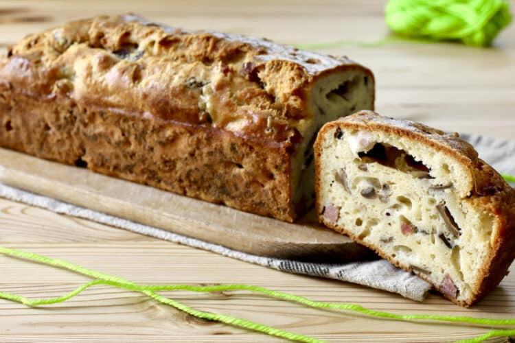 Plumcake pancetta e funghi