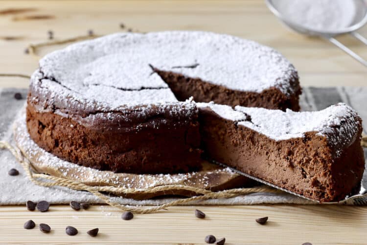 Torta ricotta, arancia e cioccolato senza farina