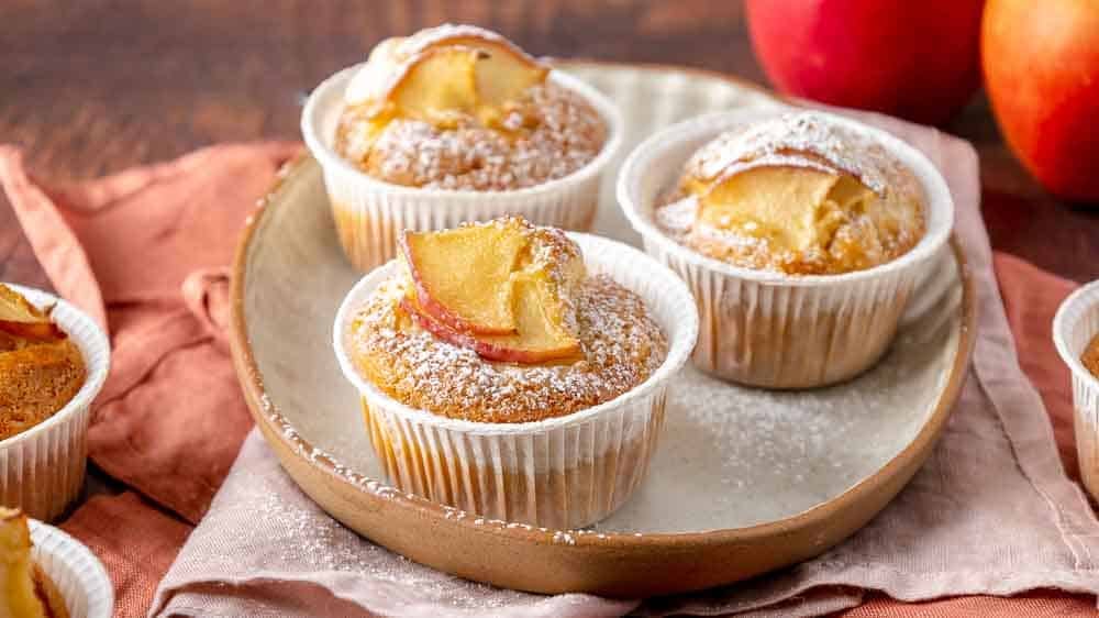 Muffin alle mele in friggitrice ad aria - Ricetta Fatto in casa da