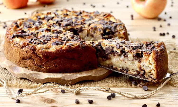 Torta mele e cioccolato