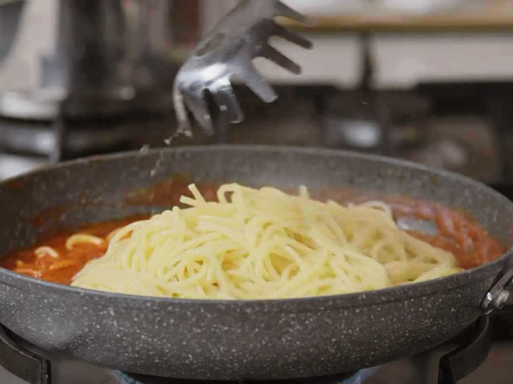 Spaghetti in crosta - Step 7