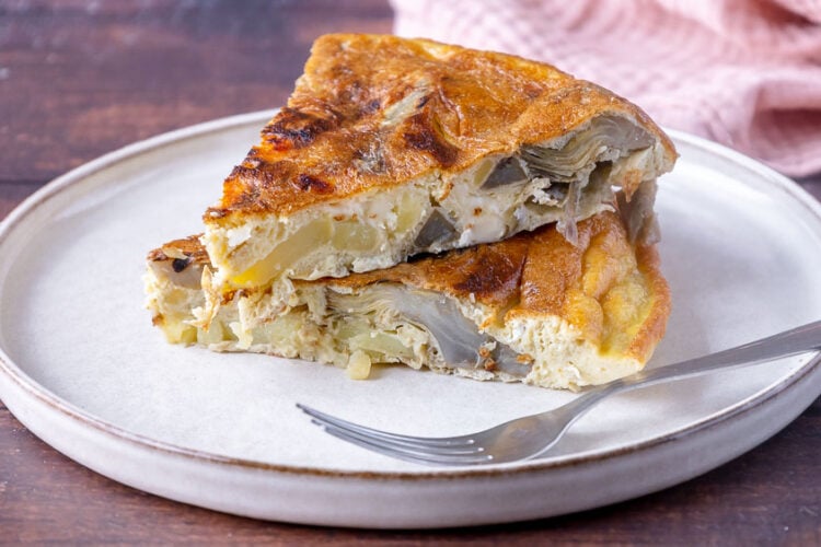 Frittata di patate e carciofi