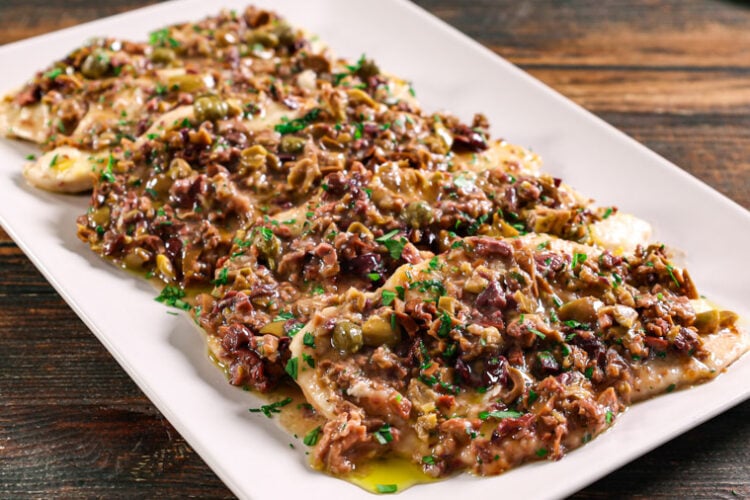Scaloppine di pollo alle olive