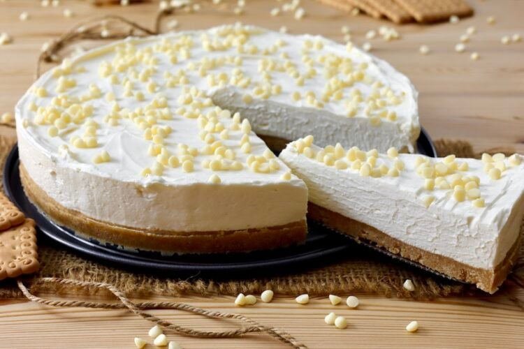 Cheesecake al cioccolato bianco