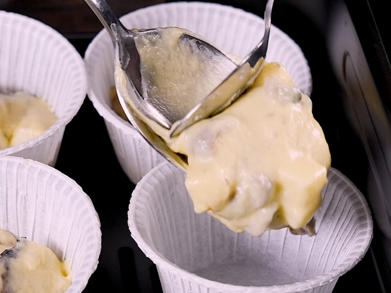 Muffin salati funghi e formaggio in friggitrice ad aria - Step 7