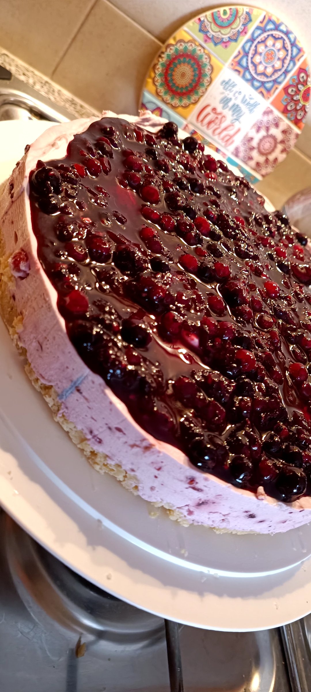 Cheesecake ai frutti di bosco senza cottura - Ricetta Fatto in casa da  Benedetta