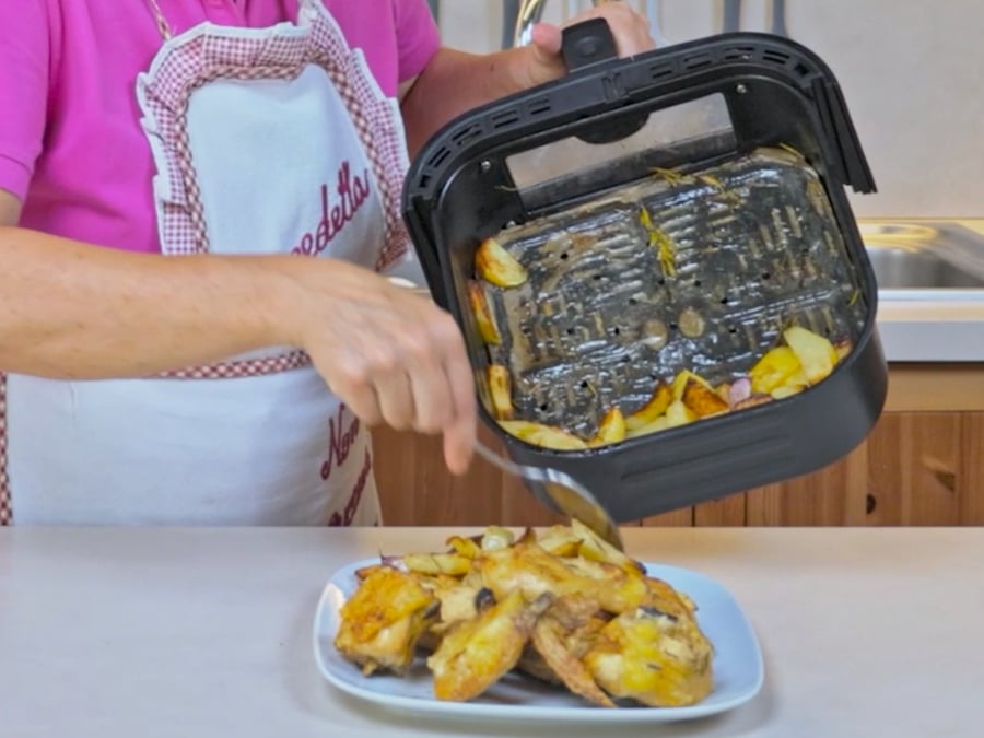 Pollo e patate in friggitrice ad aria - Step 9