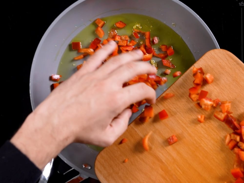 Polpette di peperoni e patate in friggitrice ad aria - Step 3