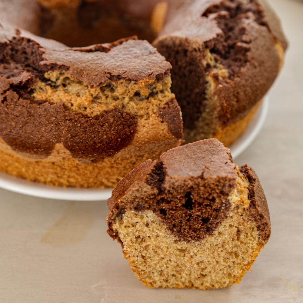 ciambellone integrale bicolore
