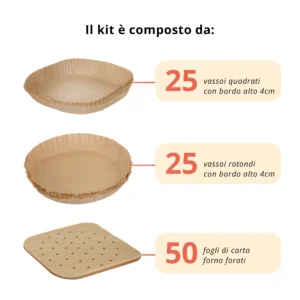 4 Stampi In Silicone Per Friggitrice Ad Aria OurLeeme - Vassoi Antiaderenti Per Forno E Microonde, Riutilizzabili, Per Muffin E Uova