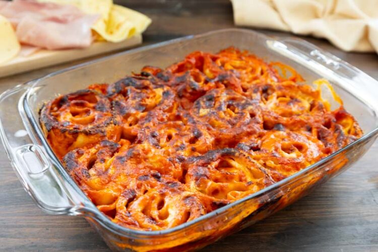 Nidi di crespelle prosciutto e formaggio