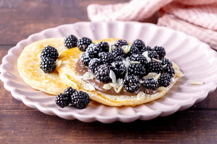 Pancake con yogurt greco