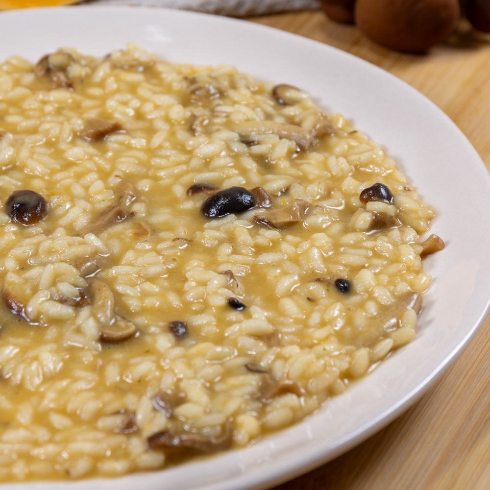 risotto zucca e funghi
