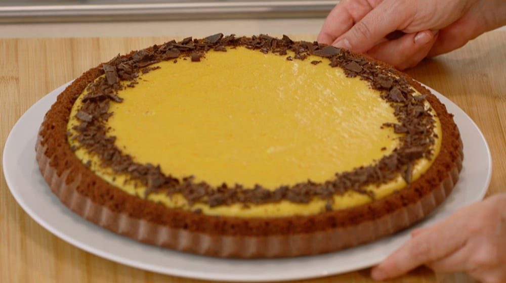 crostata morbida con crema di zucca