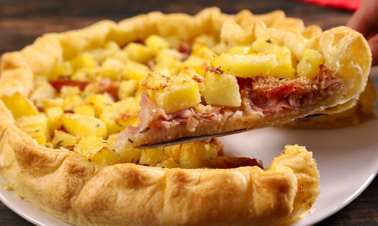 torta salata patate e speck