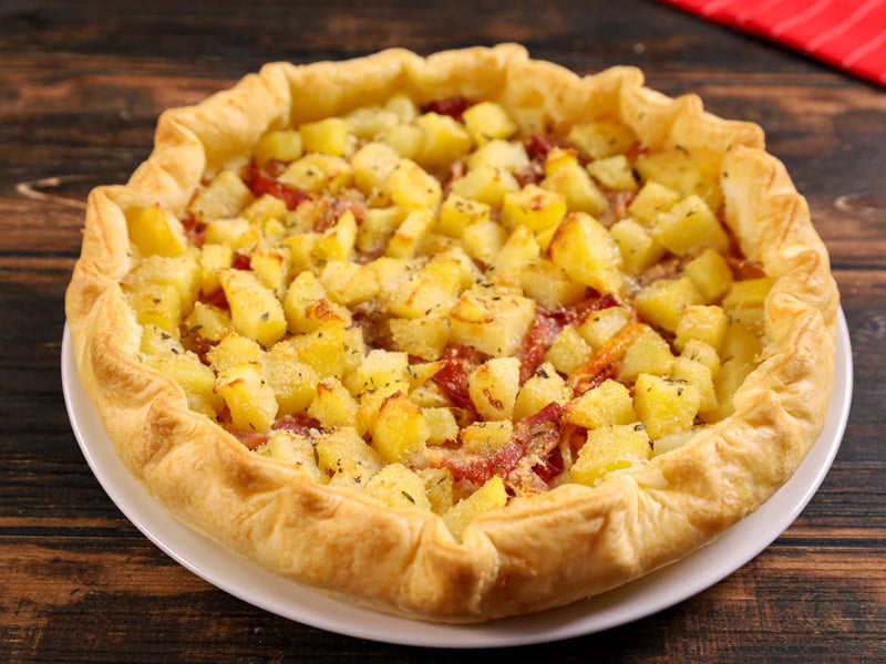 torta salata patate e speck