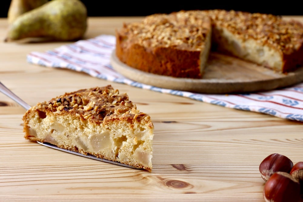 torta pere e nocciole
